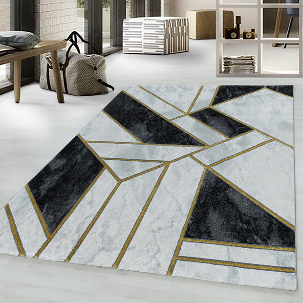 Tappeto Naxos 3817 Marmor Design Oro (1)