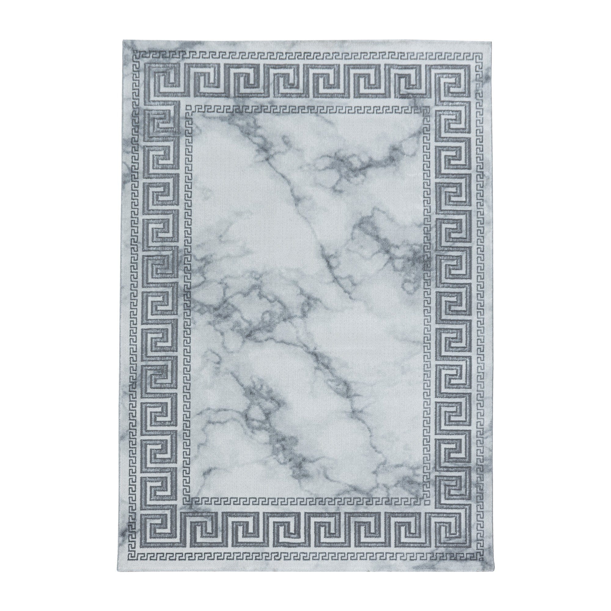 Tappeto Naxos 3818 Marmor Design Argento & AYYTPCH-NAXOS3818SILVER & AYYTPCH-NAXOS3818SILVER