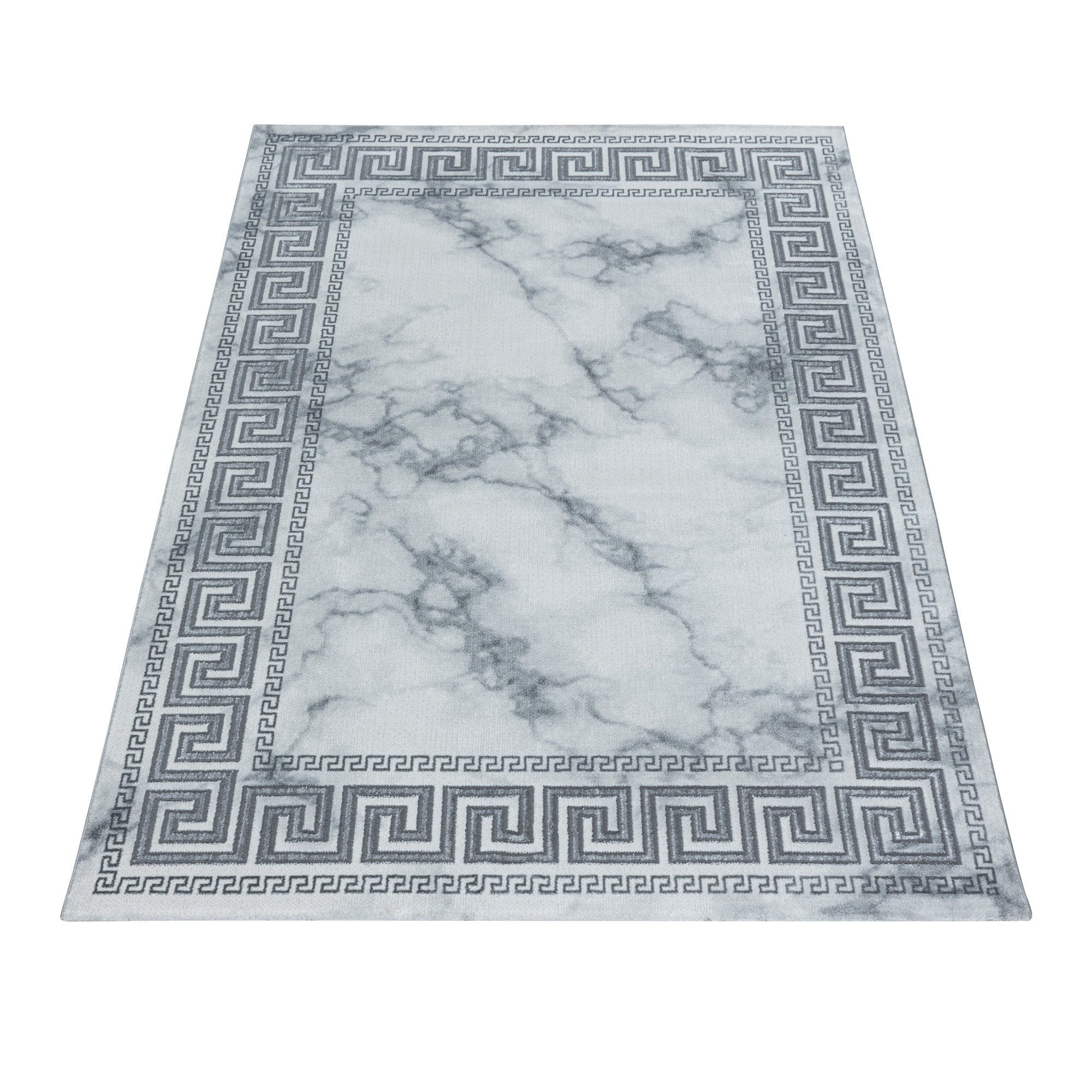 Tappeto Naxos 3818 Marmor Design Argento (2)