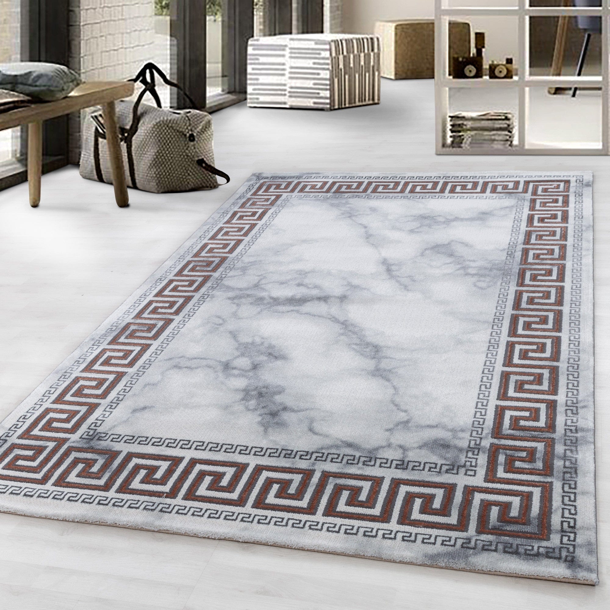 Tappeto Naxos 3818 Marmor Design Bronzo (1)