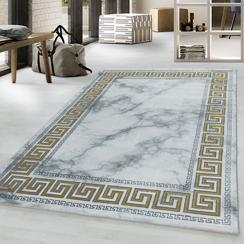 Tappeto Naxos 3818 Marmor Design Oro (1)