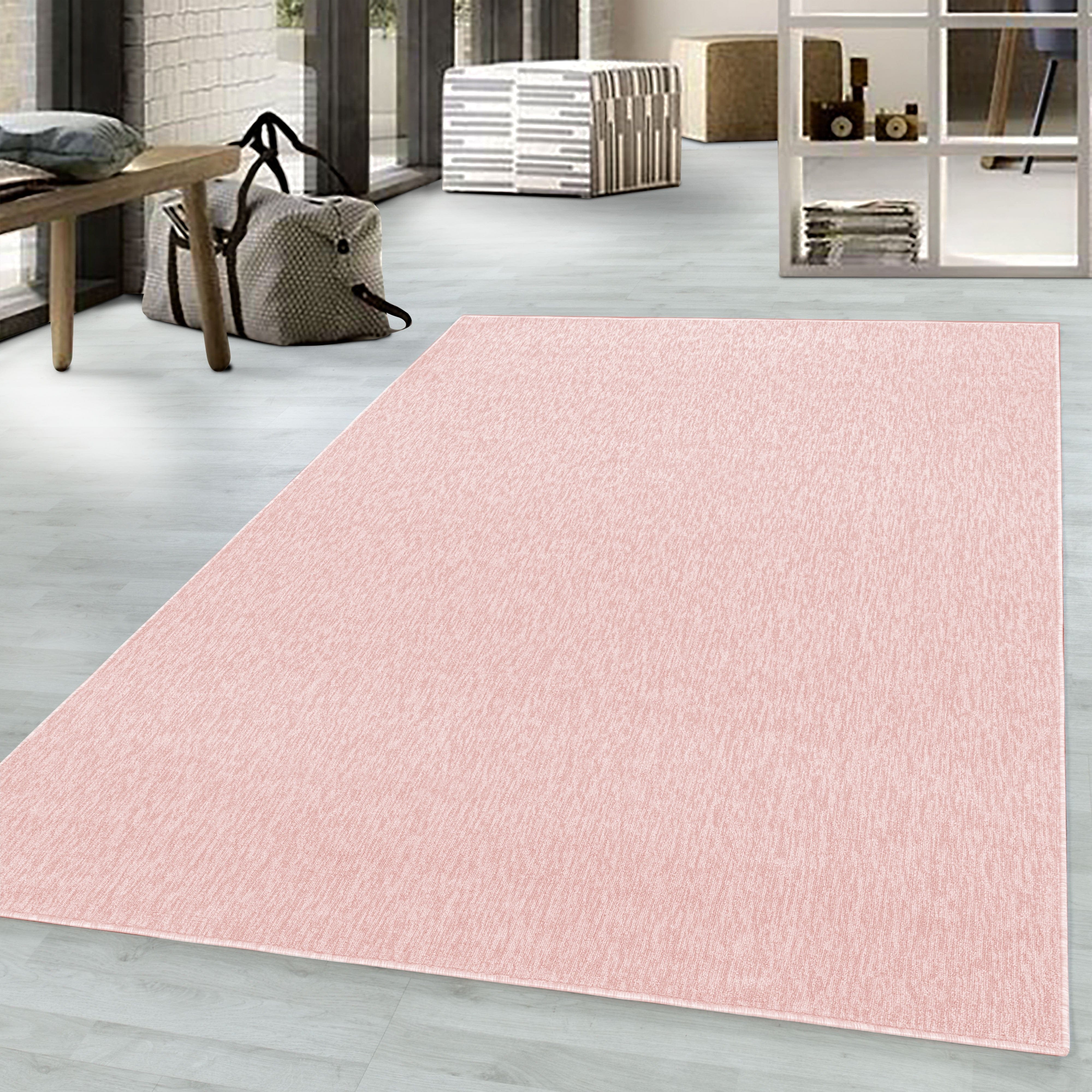 Tappeto Nizza 1800 Unicolor Rosa (1)