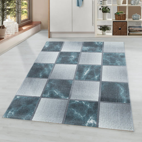 Tappeto Ottawa 4201 Checkered Blu (1)