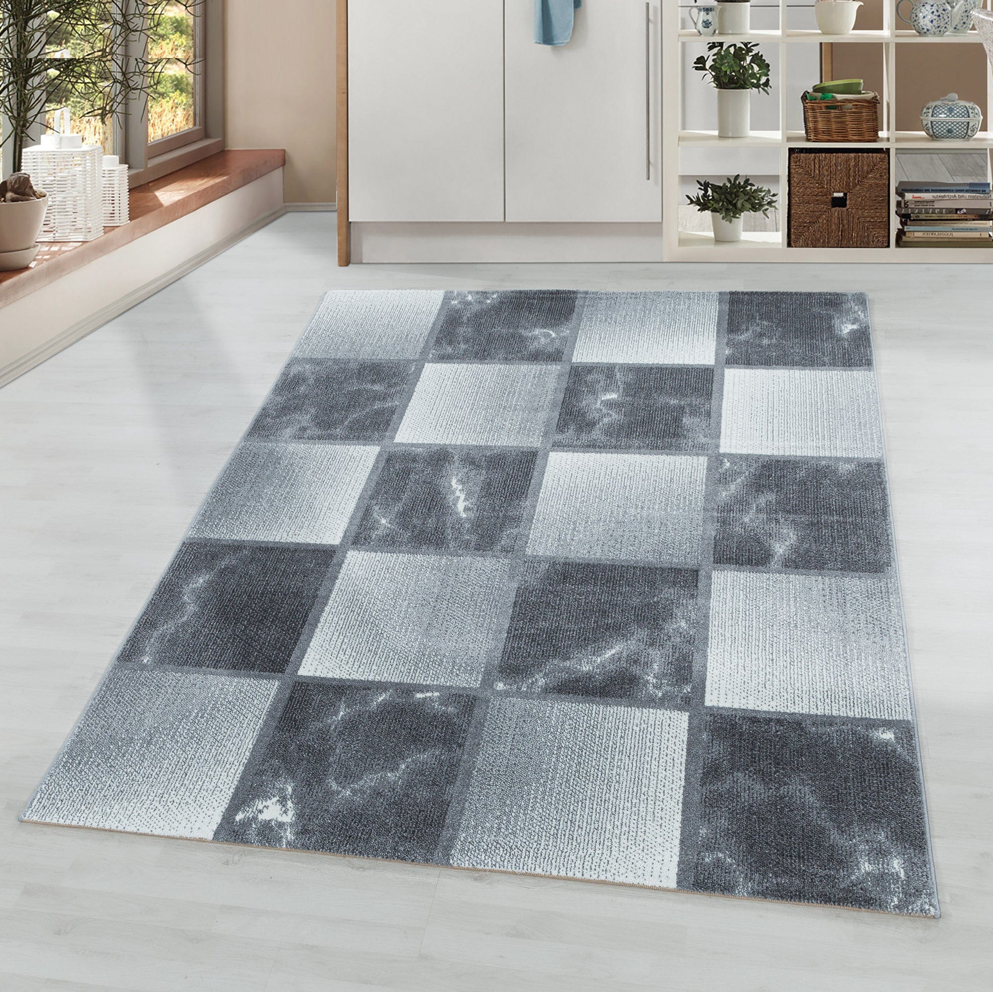 Tappeto Ottawa 4201 Checkered Grigio (1)