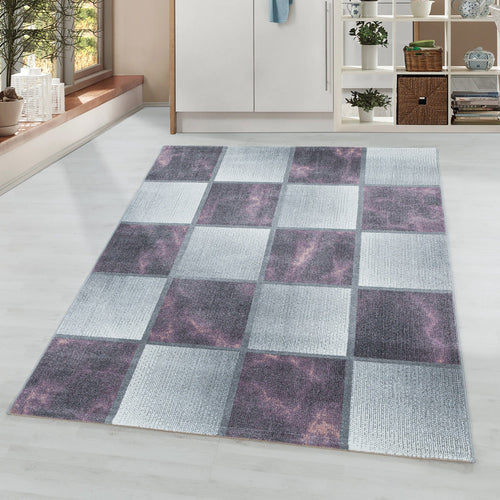 Tappeto Ottawa 4201 Checkered Violetto (1)