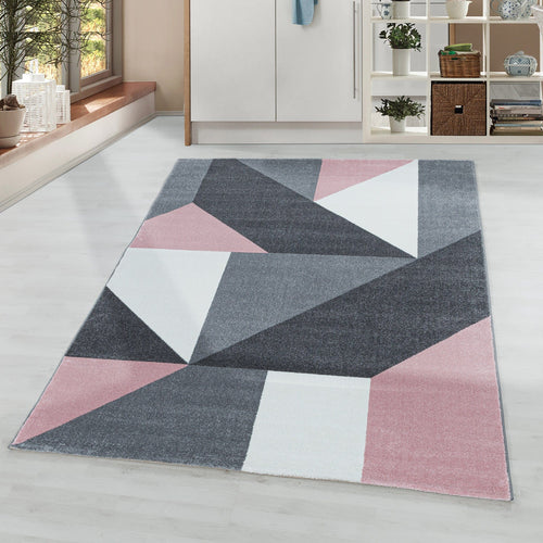 Tappeto Ottawa 4205 Geometric Rosa (1)