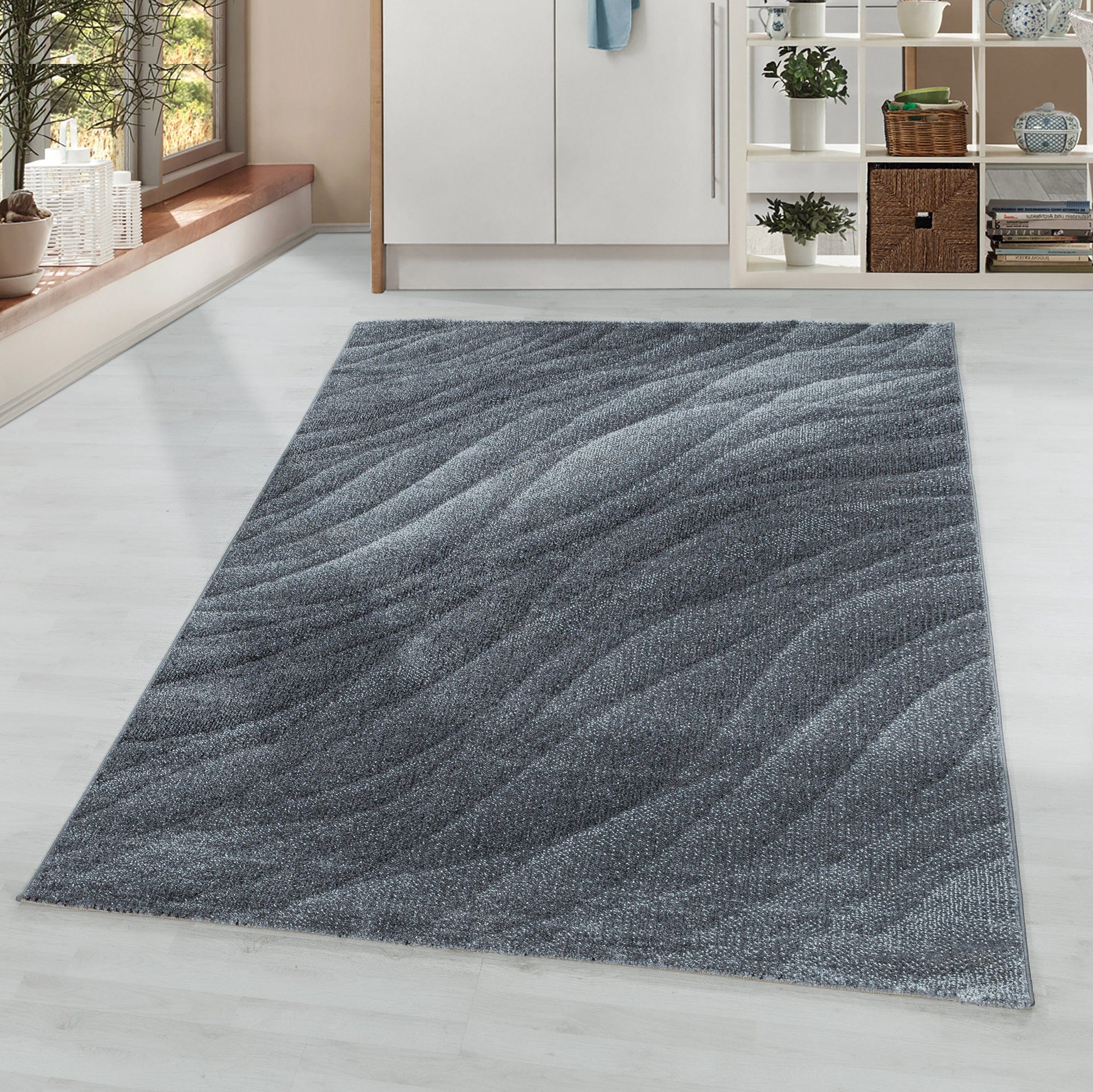 Tappeto Ottawa 4206 Abstract Waves Grigio (1)