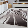 Ayyildiz Teppiche Tappeto Parma 9210 Abstract Waves Marrone