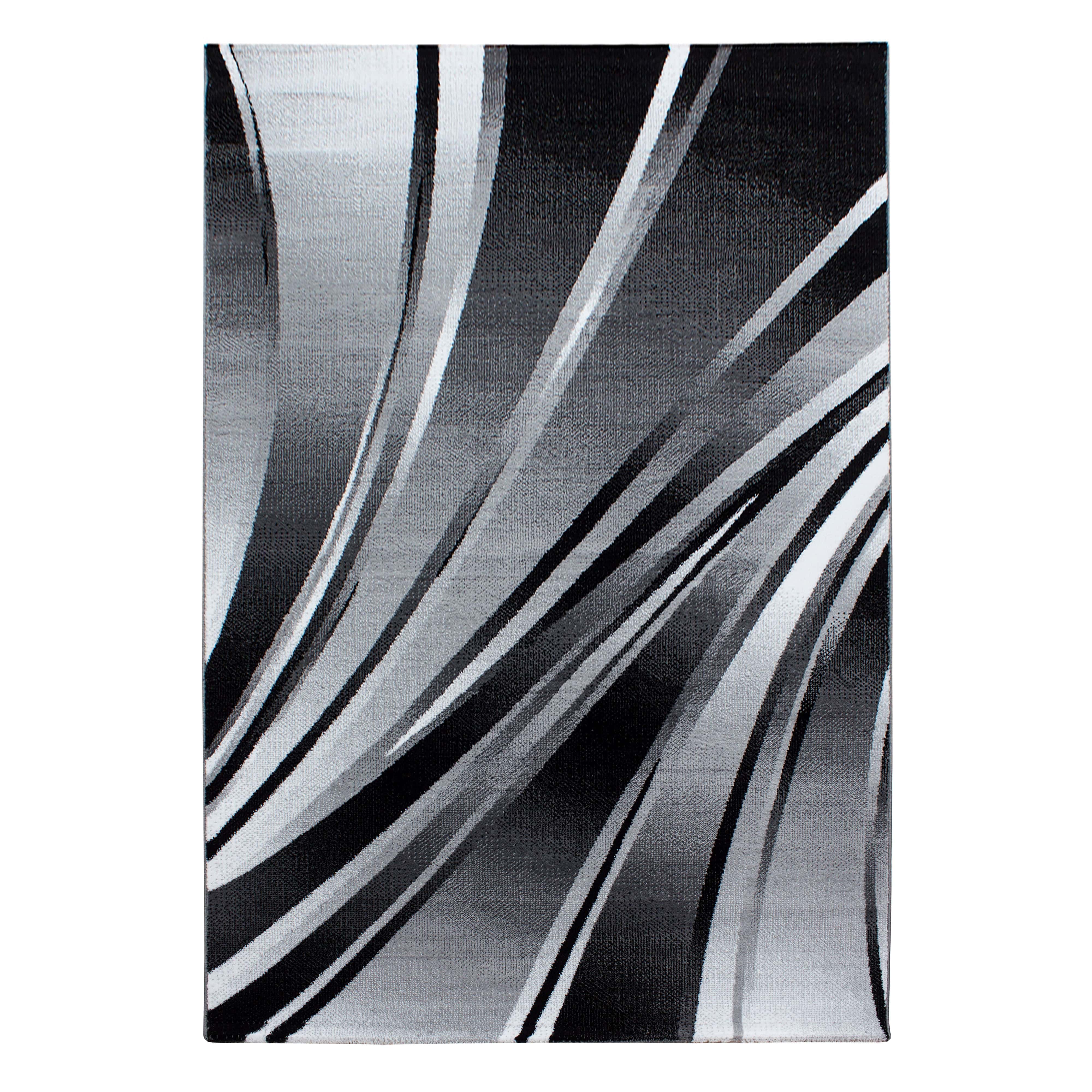 Ayyildiz Teppiche Tappeto Parma 9210 Abstract Waves Nero