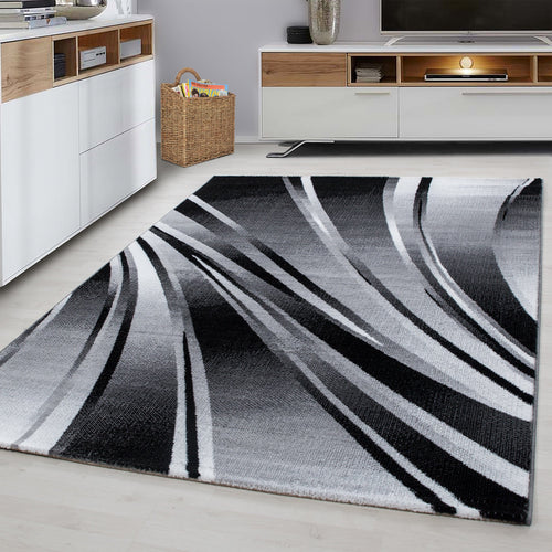 Ayyildiz Teppiche Tappeto Parma 9210 Abstract Waves Nero