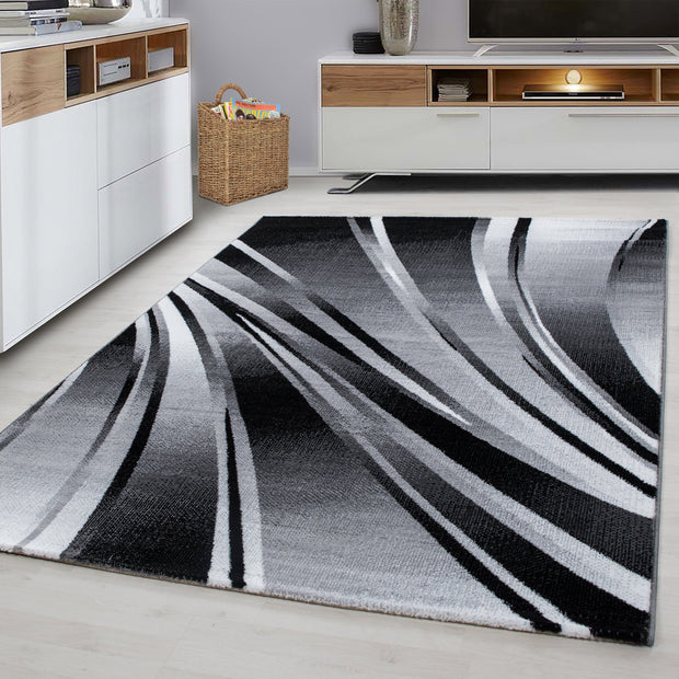 Ayyildiz Teppiche Tappeto Parma 9210 Abstract Waves Nero