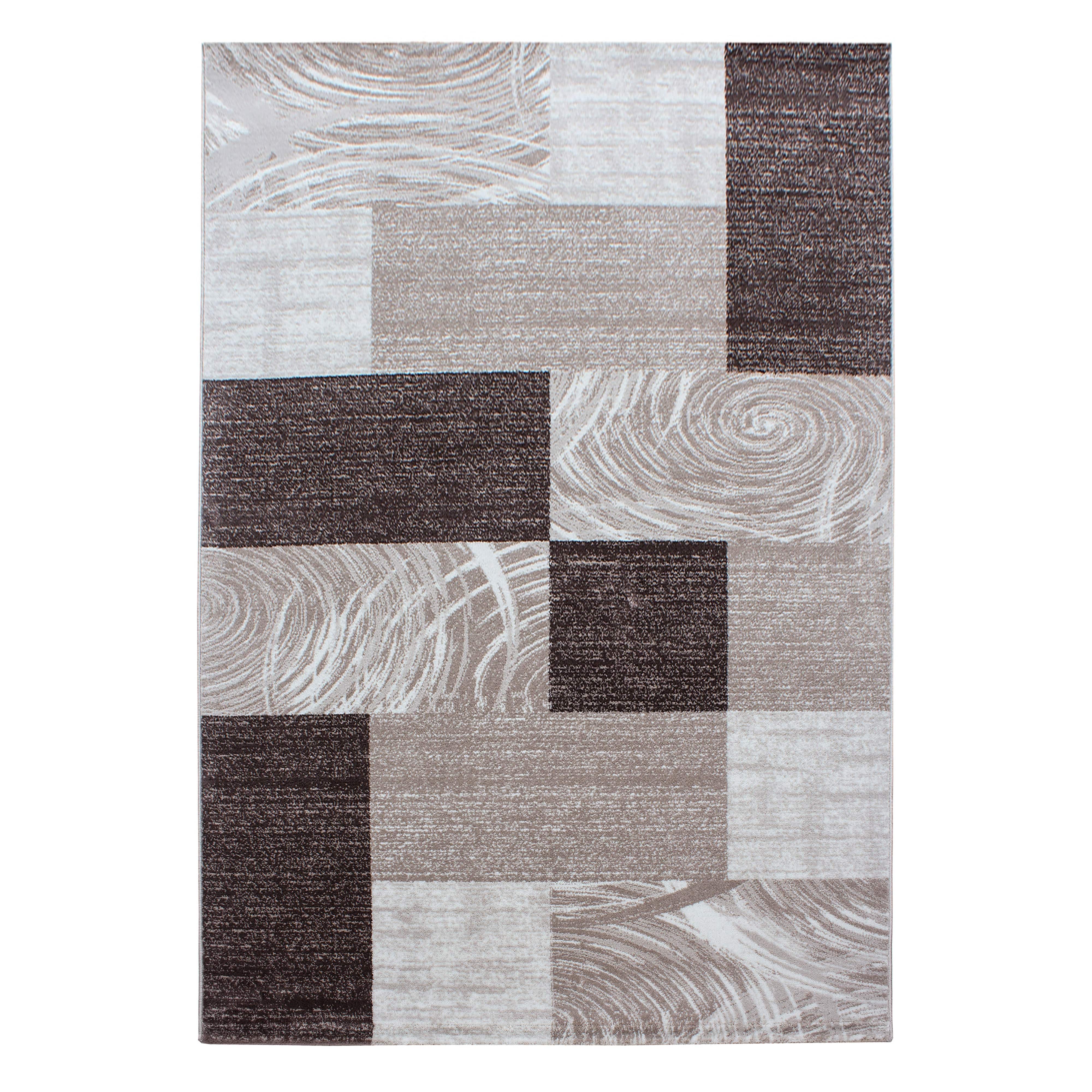 Ayyildiz Teppiche Tappeto Parma 9220 Abstract Checkered Marrone