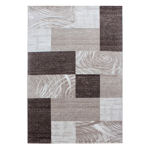 Ayyildiz Teppiche Tappeto Parma 9220 Abstract Checkered Marrone