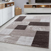 Ayyildiz Teppiche Tappeto Parma 9220 Abstract Checkered Marrone