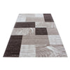 Ayyildiz Teppiche Tappeto Parma 9220 Abstract Checkered Marrone