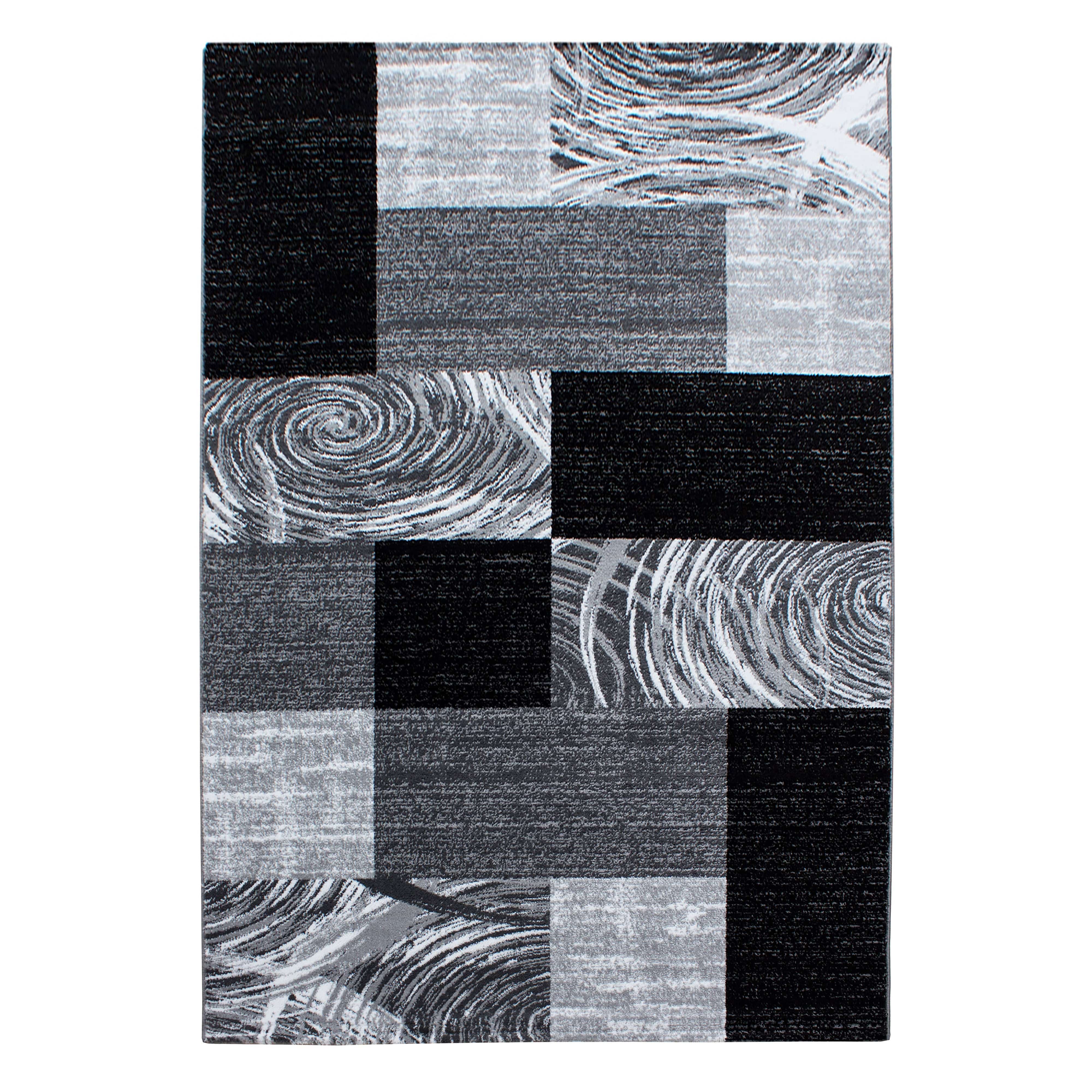 Ayyildiz Teppiche Tappeto Parma 9220 Abstract Checkered Nero