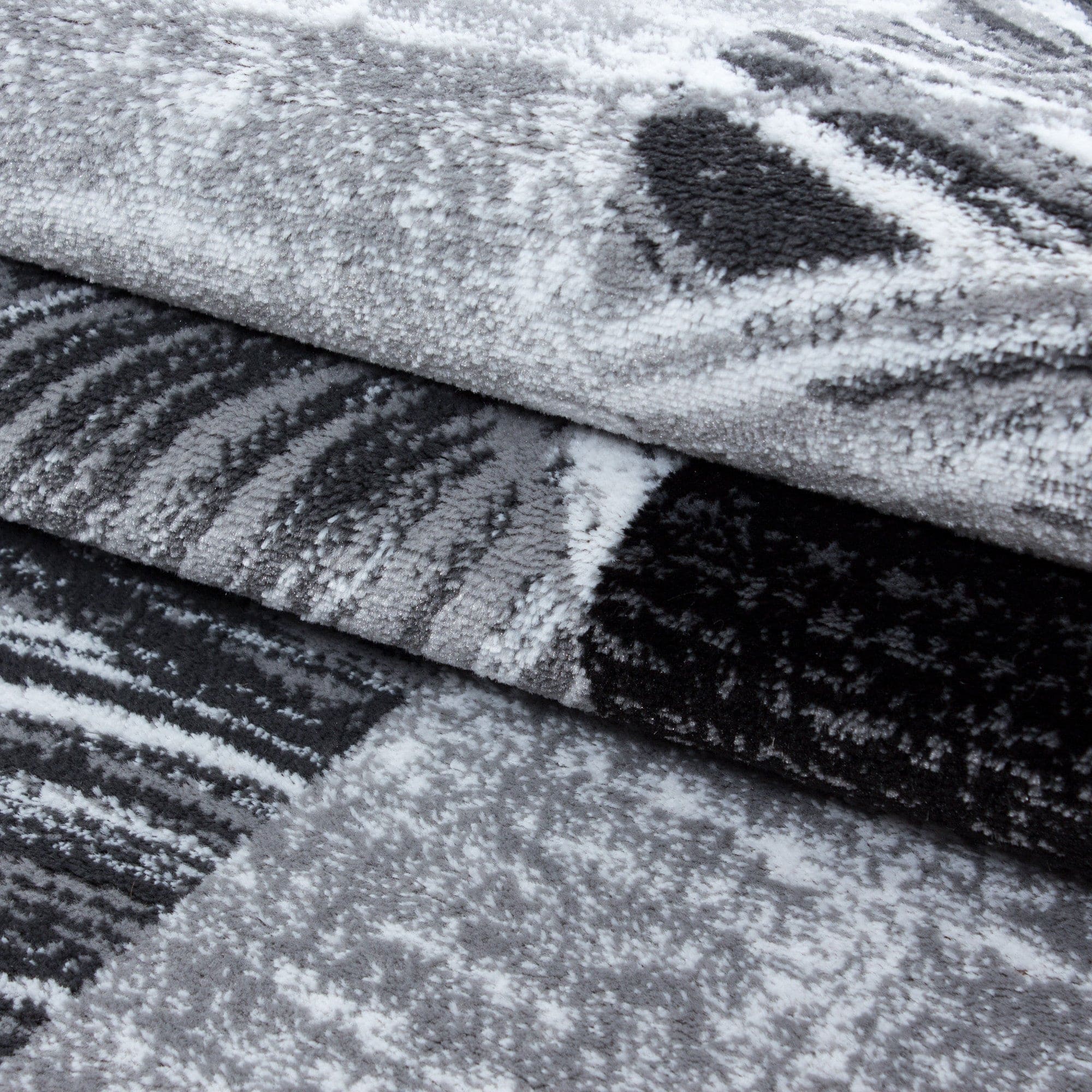 Ayyildiz Teppiche Tappeto Parma 9220 Abstract Checkered Nero