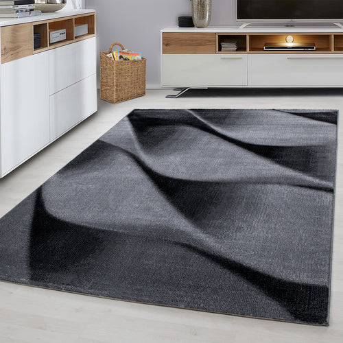 Ayyildiz Teppiche Tappeto Parma 9240 Abstract Waves Nero