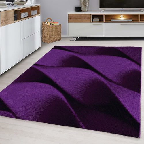 Ayyildiz Teppiche Tappeto Parma 9240 Abstract Waves Violetto