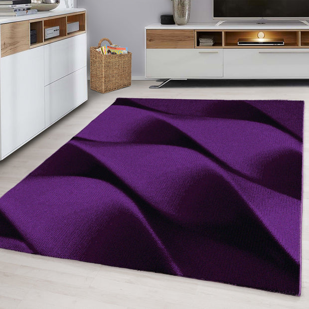 Ayyildiz Teppiche Tappeto Parma 9240 Abstract Waves Violetto
