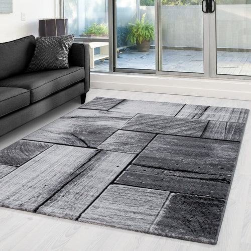 Ayyildiz Teppiche Tappeto Parma 9260 3D Wood Nero