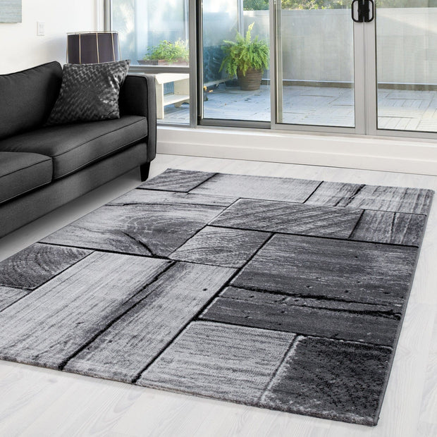 Ayyildiz Teppiche Tappeto Parma 9260 3D Wood Nero
