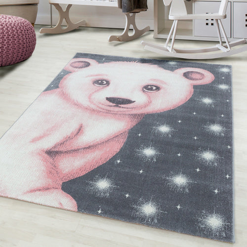 Tappeto per bambini Bambi 0810 Bear Rosa (1)