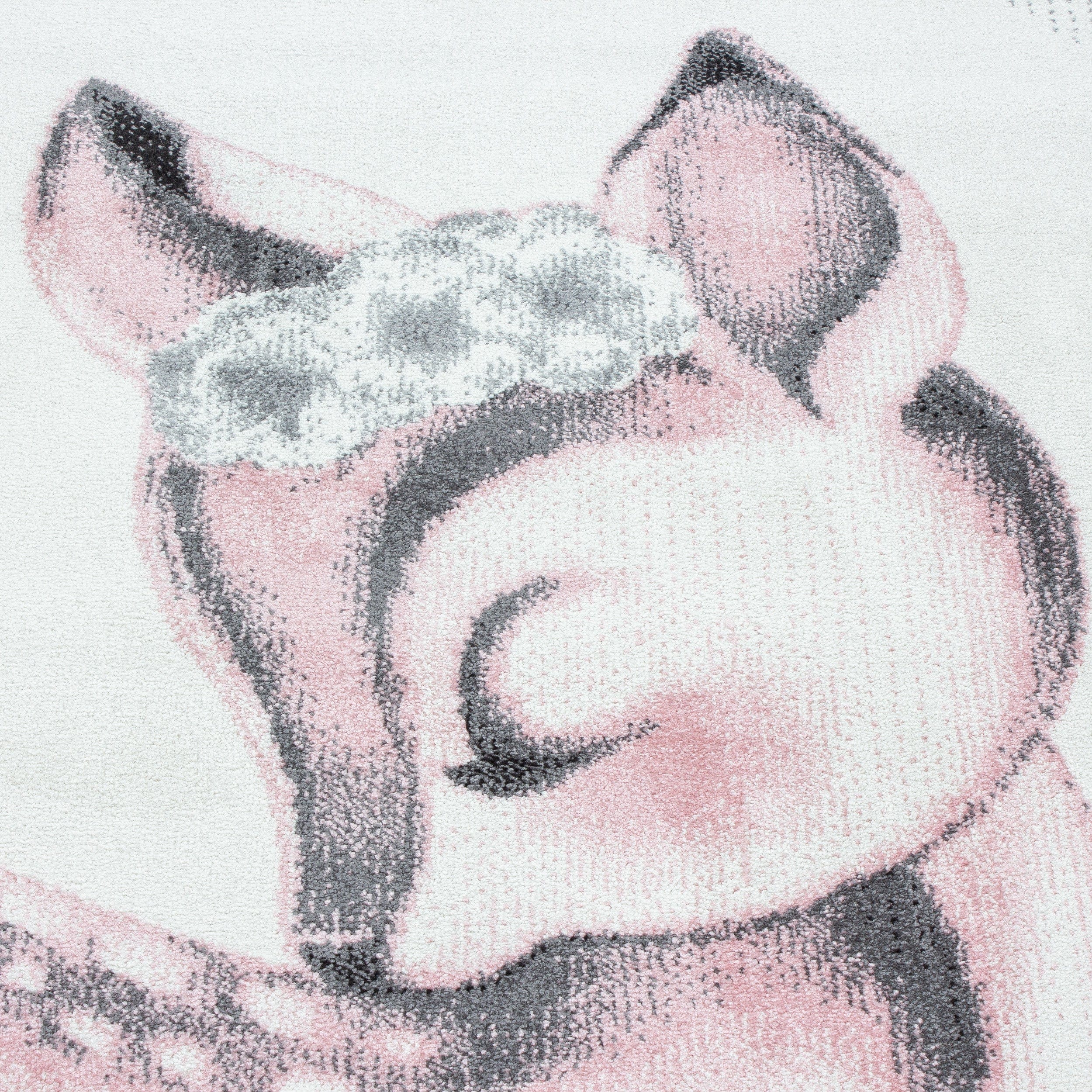 Ayyildiz Teppiche Tappeto per bambini Bambi 0850 Deer Rosa