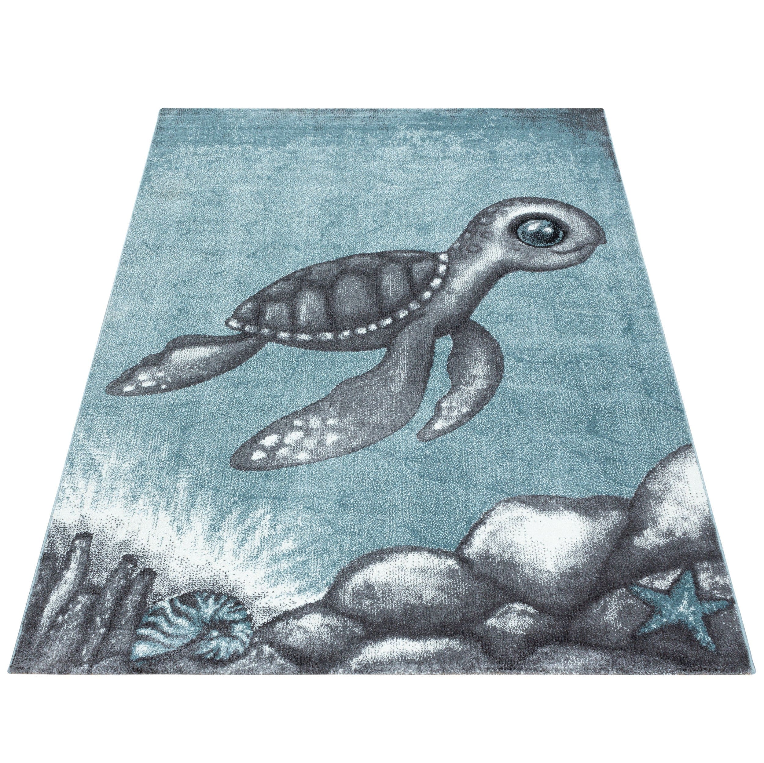 Tappeto per bambini Bambi 0860 Turtle Blu (2)