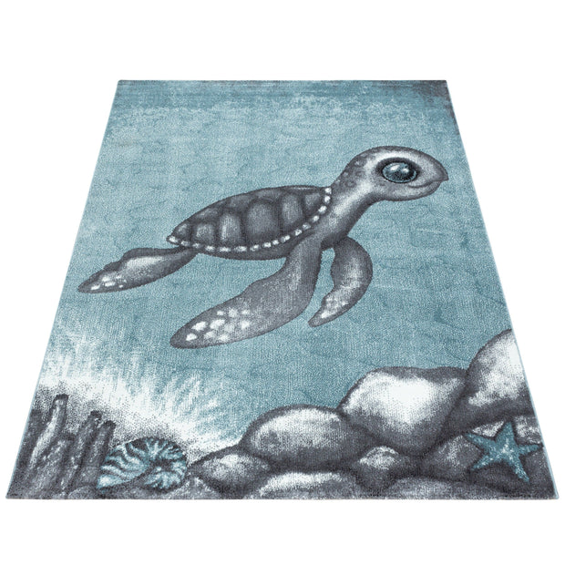 Tappeto per bambini Bambi 0860 Turtle Blu (2)