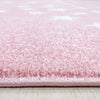 Tappeto per bambini Bambi 0870 Round Stars Rosa (1)