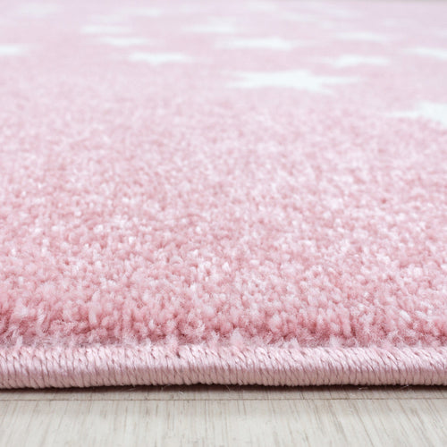 Tappeto per bambini Bambi 0870 Round Stars Rosa (1)