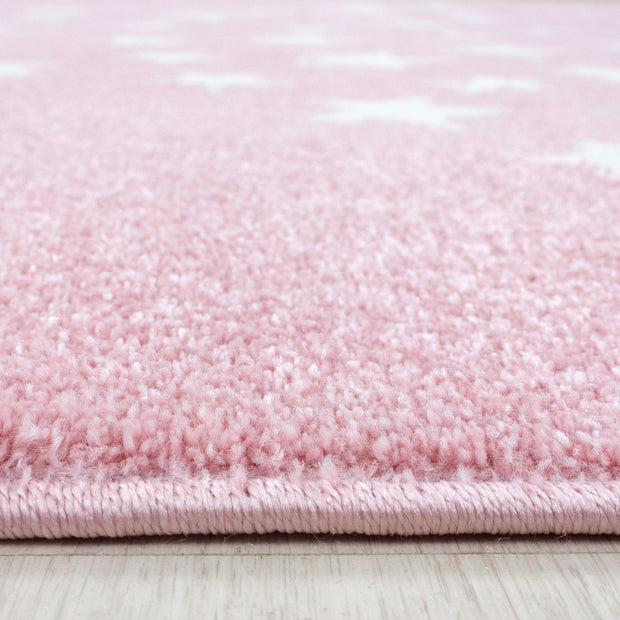 Tappeto per bambini Bambi 0870 Round Stars Rosa (1)