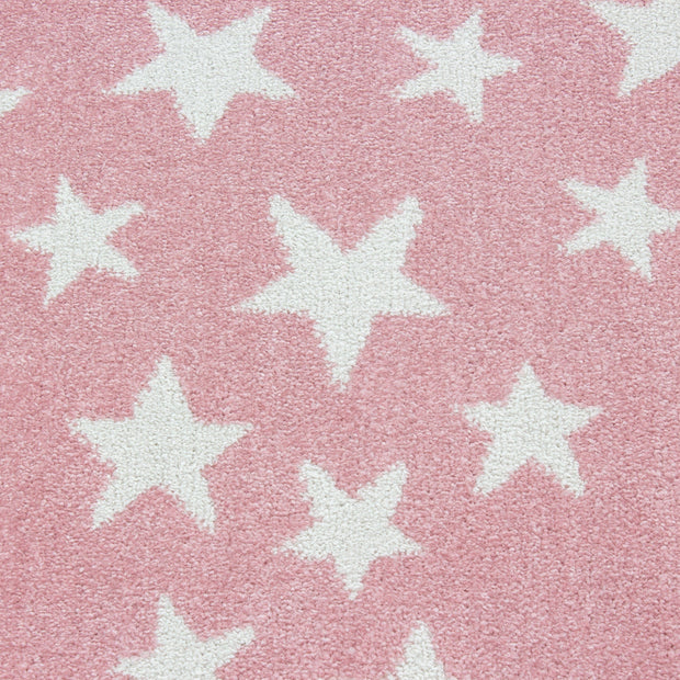 Tappeto per bambini Bambi 0870 Round Stars Rosa (3)
