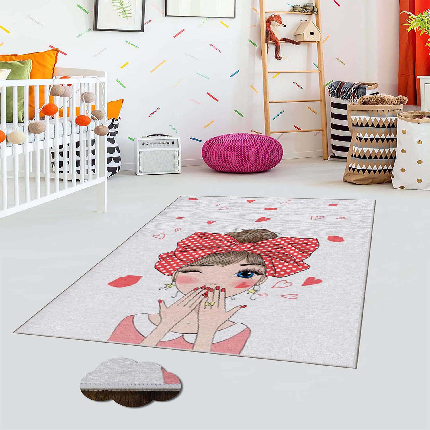 Tappeto per bambini Cute 2297 Multicolore