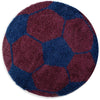 Tappeto per bambini Fun 6001 Round Football Blu & AYYTPCH-FUN6001NAVY-ROUND