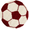 Tappeto per bambini Fun 6001 Round Football Rosso & AYYTPCH-FUN6001RED-ROUND