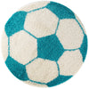 Tappeto per bambini Fun 6001 Round Football Turchese & AYYTPCH-FUN6001TURKIS-ROUND