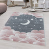 Tappeto per bambini Funny 2101 Stars Rosa (1)