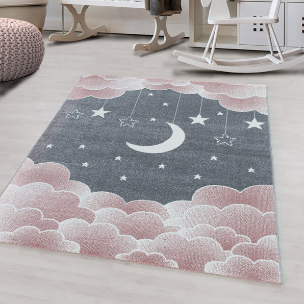 Tappeto per bambini Funny 2101 Stars Rosa (1)