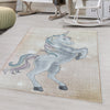 Tappeto per bambini Funny 2102 Unicorn Giallo (1)