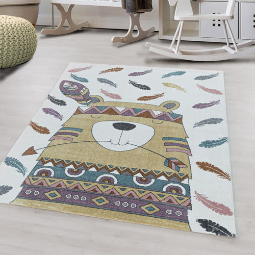 Tappeto per bambini Funny 2104 Bear Giallo (1)