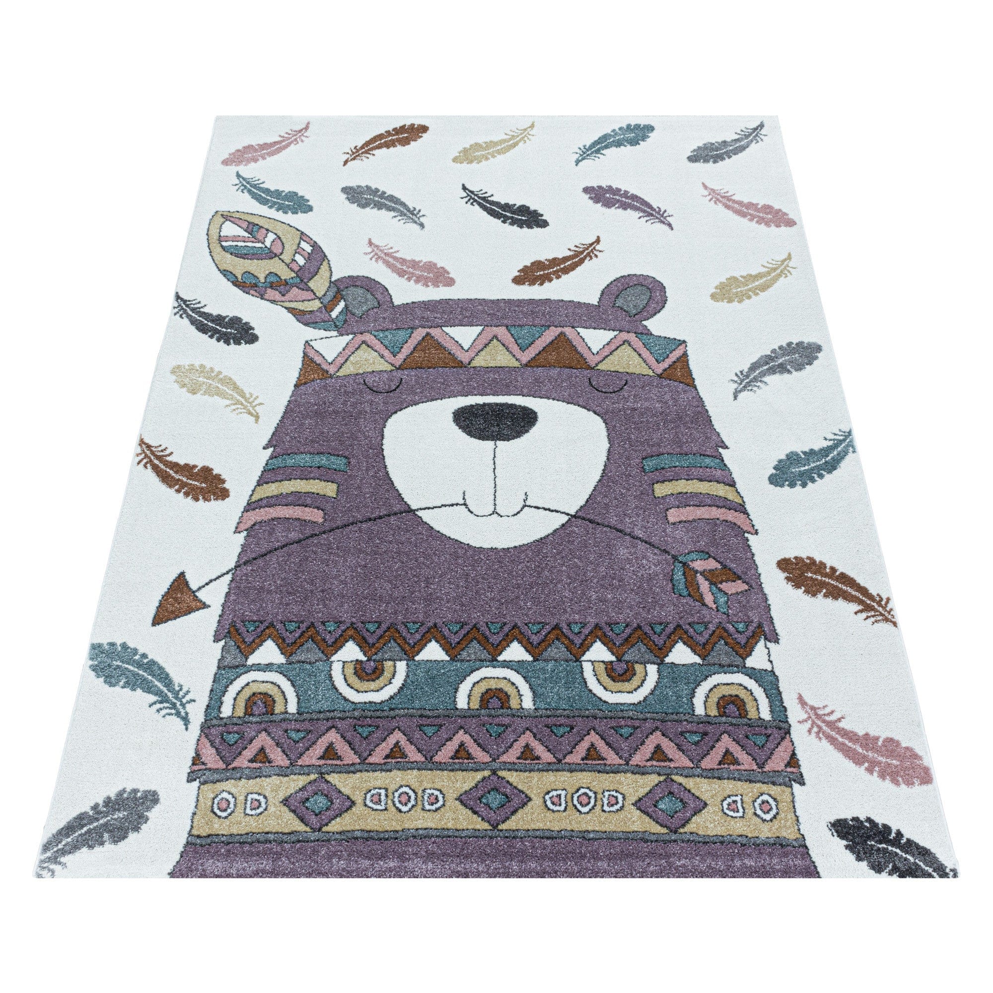 Tappeto per bambini Funny 2104 Bear Violetto (2)
