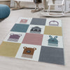 Tappeto per bambini Funny 2108 Animals multicolore (1)