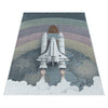 Tappeto per bambini Funny 2111 Space Rocket Blu (2)