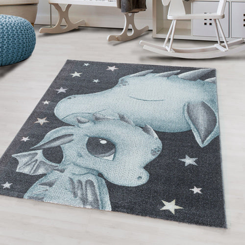 Tappeto per bambini Funny Blu (1)