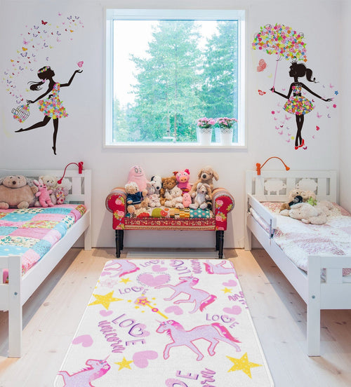 Tappeto per bambini Horses 2035 Multicolore (1)