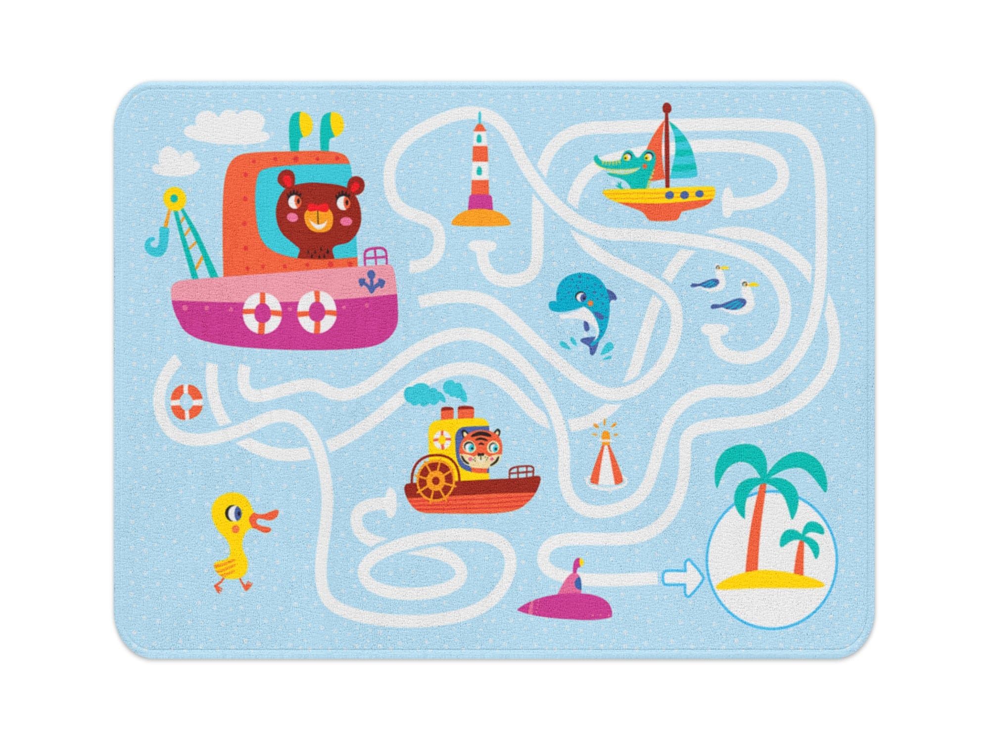 Tappeto per bambini Island 19008 Multicolore