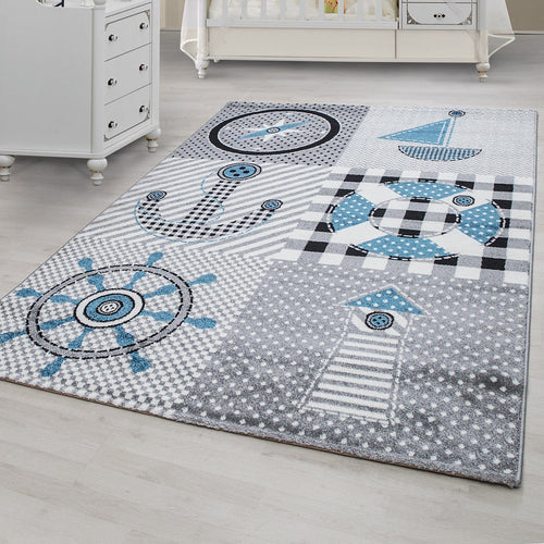 Tappeto per bambini Kids 0510 Pirate Grigio (1)
