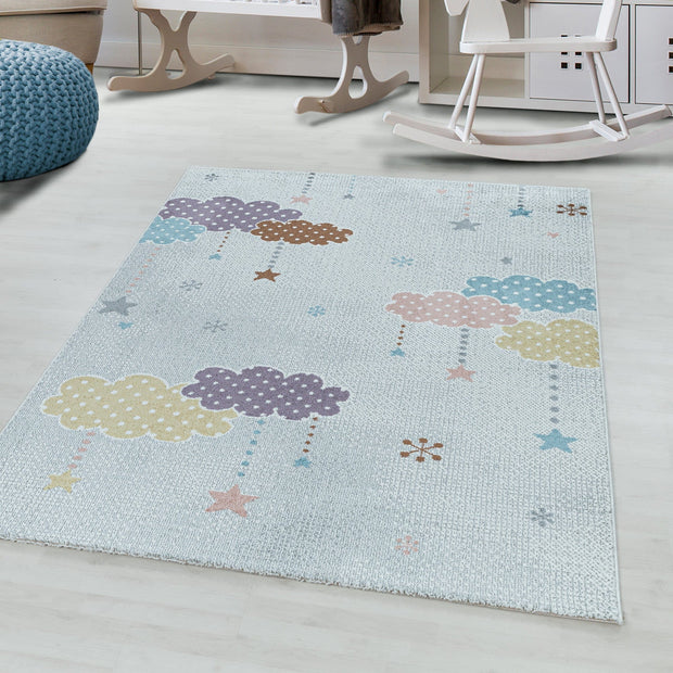Tappeto per bambini Lucky Bianco (1)